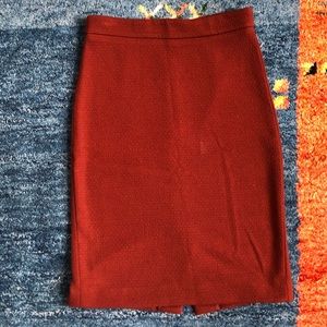 Ann Taylor burnt orange pencil skirt size 0